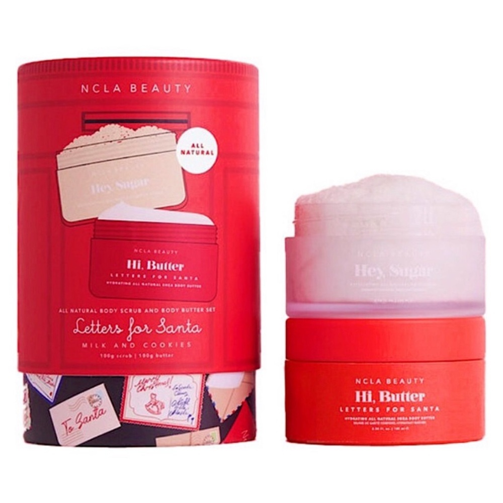 NCLA Beauty Letters for Santa 2-Piece Body Care Gift Set in Milk and Cookies